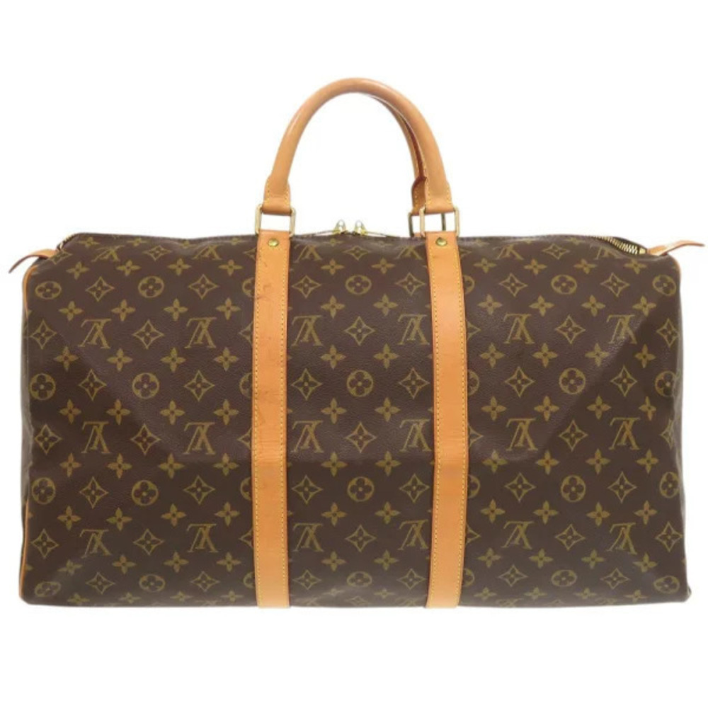 Louis Vuitton LV Monogram Bag Boston Keepall Brown